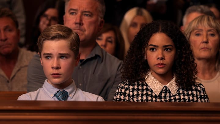 (L to R) Diesel La Torraca as Austin Miller, Antonia Gentry as Ginny Miller in episode 310 of Ginny and Georgia