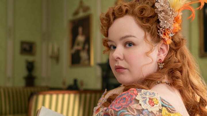 Bridgerton. Nicola Coughlan as Penelope Featherington in episode 301 of Bridgerton. Cr. Liam Daniel/Netflix © 2024
