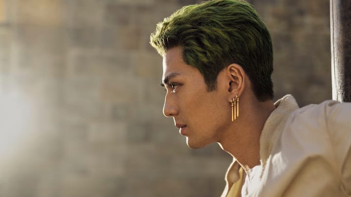 One Piece. Mackenyu Arata as Roronoa Zoro in episode 101 of One Piece. Cr. Joe Alblas/Netflix © 2023