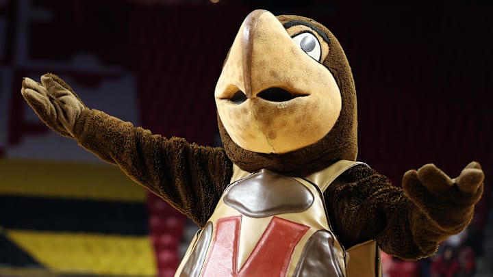 Mar 22, 2025; College Park, Maryland, USA; The Maryland Terrapins mascot performs during the first half against the Norfolk State Spartans at Xfinity Center. Mandatory Credit: Daniel Kucin Jr.-Imagn Images Mar 22, 2025; College Park, Maryland, USA; The Maryland Terrapins mascot performs during the first half against the Norfolk State Spartans at Xfinity Center. Mandatory Credit: Daniel Kucin Jr.-Imagn Images