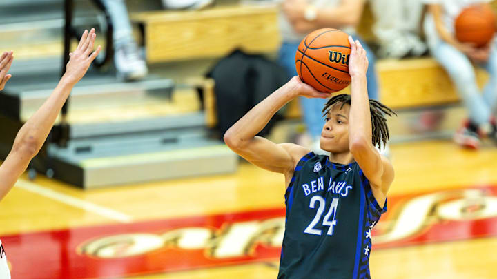 Ben Davis High School junior Jashawn Ladd (24) shoots during the second half of a championship game of the Marion County basketball tournament against North Central High School, Saturday, Jan. 18, 2025, at Southport High School. North Central won 48-44. Ben Davis High School junior Jashawn Ladd (24) shoots during the second half of a championship game of the Marion County basketball tournament against North Central High School, Saturday, Jan. 18, 2025, at Southport High School. North Central won 48-44.