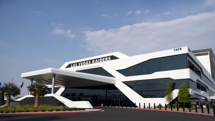 Jul 31, 2023; Henderson, NV, USA; A general overall view of the Las Vegas Raiders headquarters and training facility at the Intermountain Health Performance Center. Mandatory Credit: Kirby Lee-USA TODAY Sports