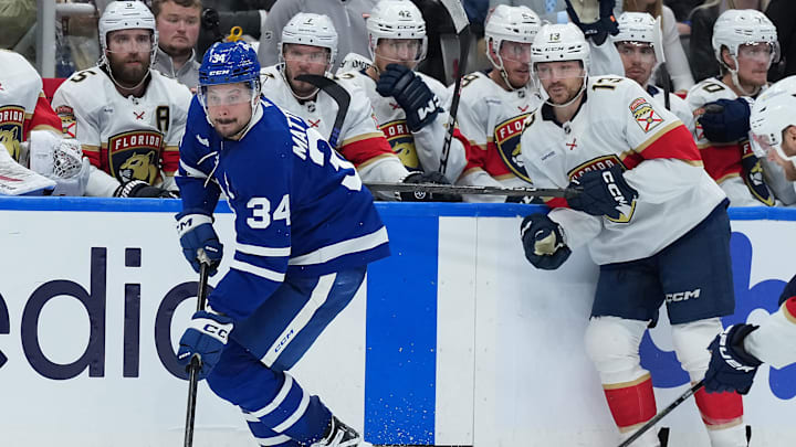 The Panthers are favored against the Maple Leafs in Game 3 of their Atlantic Division series. The Panthers are favored against the Maple Leafs in Game 3 of their Atlantic Division series.