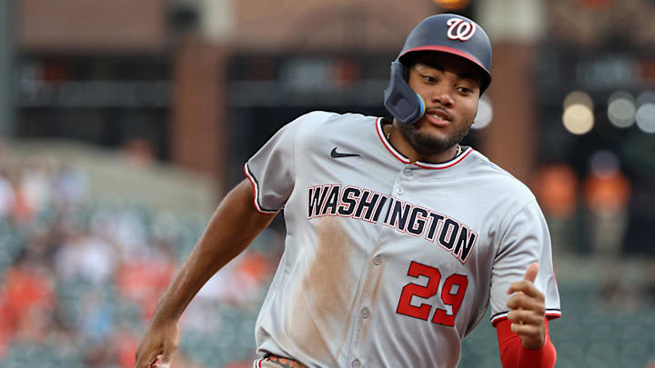 Washington Nationals outfielder James Wood is a great prop target on Thursday.