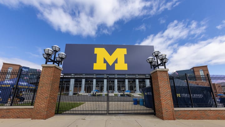 Sep 9, 2023; Ann Arbor, Michigan, USA; A wide view of the Big House before the NCAA game between University of Michigan Wolverines and the UNLV Rebels at Michigan Stadium. Mandatory Credit: David Reginek-USA TODAY Sports