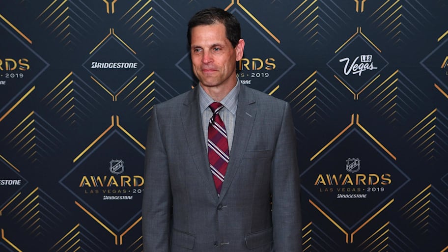 Boston Bruins GM Don Sweeney is pictured on the red carpet during the 2019 NHL Awards at Mandalay Bay | Stephen R. Sylvanie-Imagn Images
