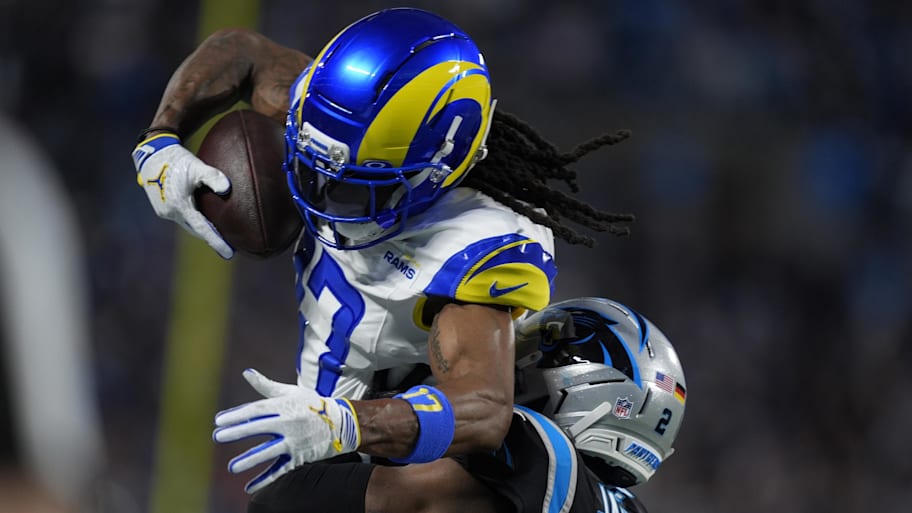 Davante Adams (17) has teamed up with Puka Nacua in L.A. to give QB Matthew Stafford one of the best receiver duos in the lea