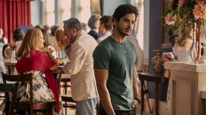 The Perfect Couple. Ishaan Khattar as Shooter Dival in episode 105 of The Perfect Couple. Cr. Liam Daniel/Netflix © 2024