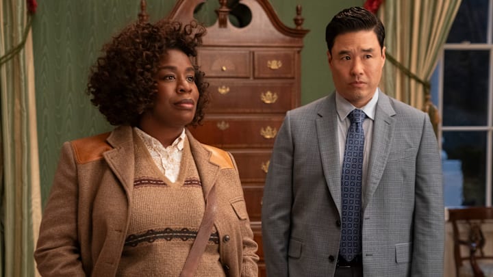 The Residence. (L to R) Uzo Aduba as Cordelia Cupp, Randall Park as Edwin Park in episode 101 of The Residence