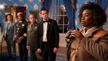 The Residence. Uzo Aduba as Cordelia Cupp in episode 101 of The Residence