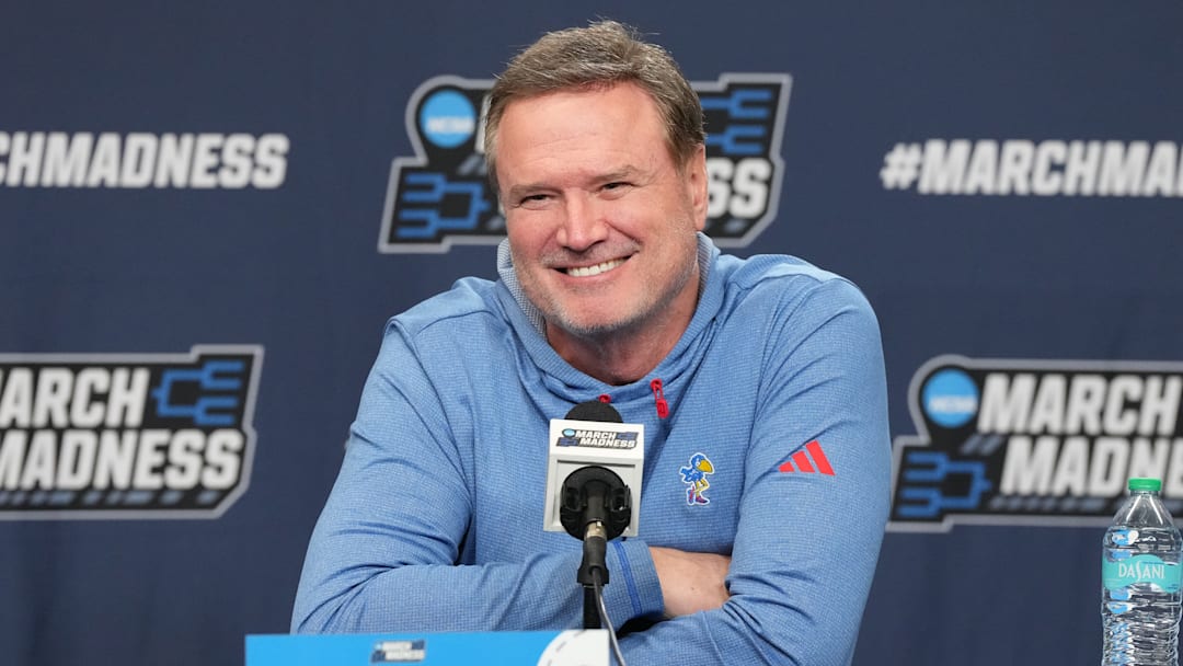 Bill Self, NCAA Men's Basketball Tournament - Practice Day
