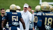 Akron Zips football head coach Joe Moorhead 
