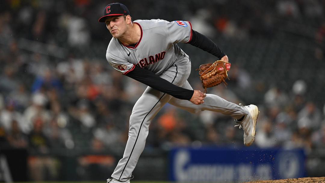 May 19, 2026: Cleveland Guardians pitcher Cade Smith (36) throws a pitch against the Detroit Tigers in the ninth inning at Comerica Park. 