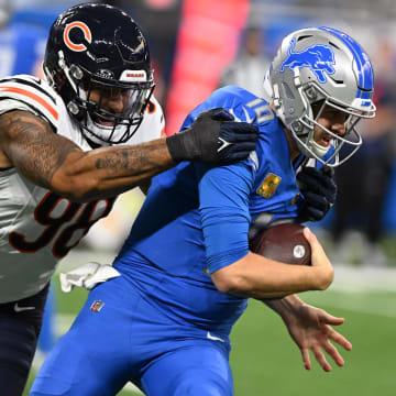 Montez Sweat made life miserable for Jared Goff with two sacks and poses a threat to all  QBs but did the Bears help him enough?