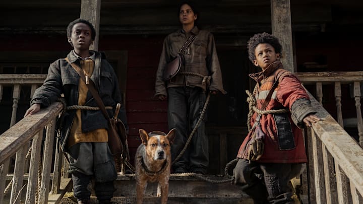 Anthony B. Jenkins as Samuel, Halle Berry as Momma and Percy Daggs IV as Nolan in Never Let Go. Photo Credit: Liane Hentscher