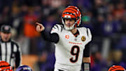 Cincinnati Bengals quarterback Joe Burrow was on top of the clock situation on Thursday night.