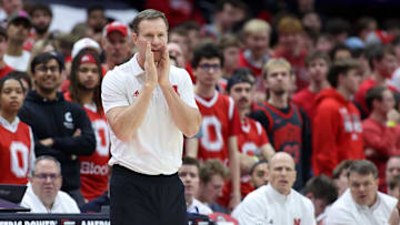 Nebraska Cornhuskers head coach Fred Hoiberg calls a play during the second half against the Ohio State Buckeyes.