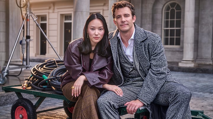 Bridgerton. (L to R) Yerin Ha, Luke Thompson of Bridgerton. Cr. Gavin Bond/Netflix © 2024