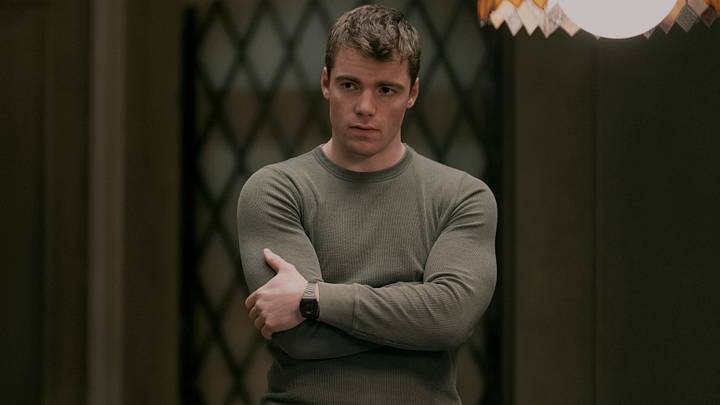 The Night Agent. Gabriel Basso as Peter Sutherland in episode 202 of The Night Agent