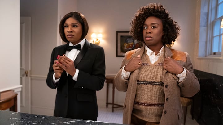 The Residence. (L to R) Edwina Findley as Sheila Cannon, Uzo Aduba as Cordelia Cupp in episode 103 of The Residence