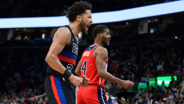 Mar 29, 2024; Washington, District of Columbia, USA; Detroit Pistons guard Cade Cunningham (2): Reggie Hildred-USA TODAY Sports