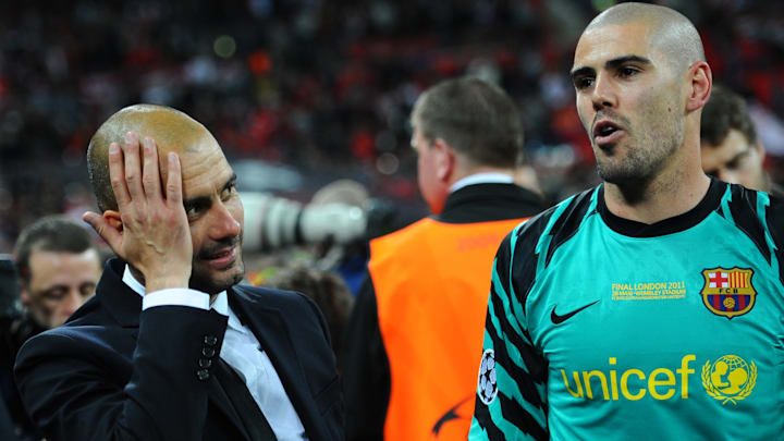 Barcelona's Spanish coach Josep Guardiol