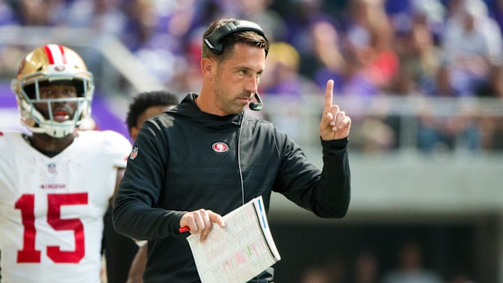 San Francisco 49ers head coach Kyle Shanahan