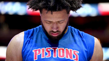 Nov 5, 2025; Detroit, Michigan, USA;  Detroit Pistons guard Cade Cunningham (2): Lon Horwedel-Imagn Images