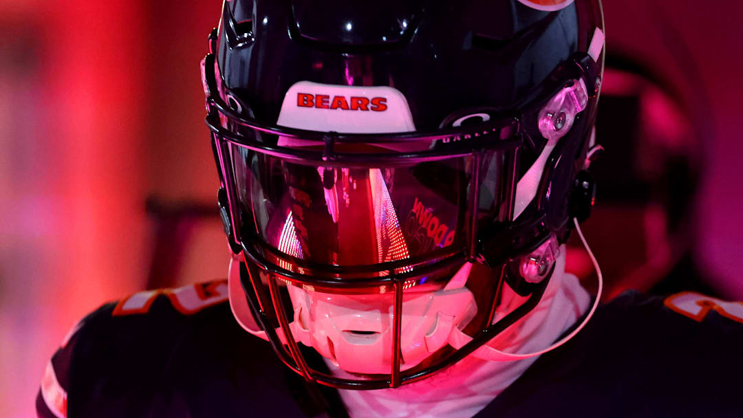 Dec 20, 2025; Chicago, Illinois, USA; Chicago Bears wide receiver DJ Moore (2) takes the field before the game against the Green Bay Packers at Soldier Field.