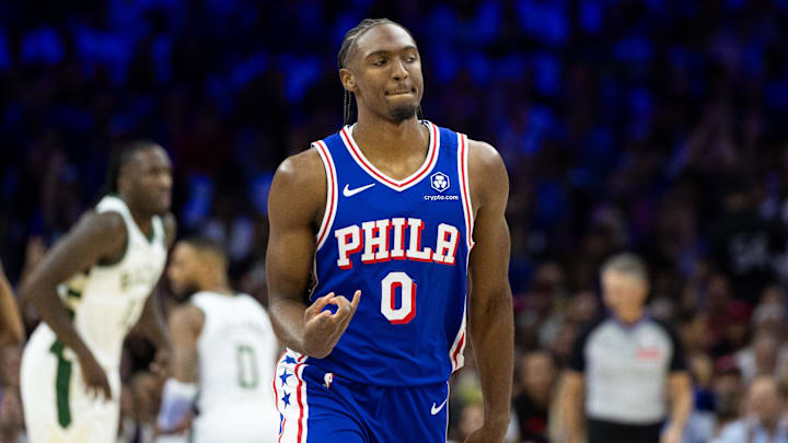 Philadelphia 76ers guard Tyrese Maxey.