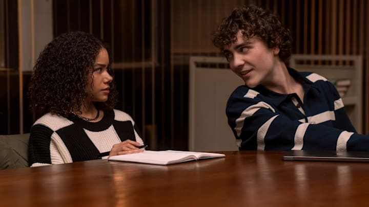 (L to R) Antonia Gentry as Ginny Miller, Ty Doran as Wolfe in episode 302 of Ginny & Georgia