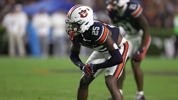 Auburn's Champ Anthony was carted off the field one play after bringing the boom on the hit of the year
