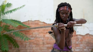 Michonne (Danai Gurira) - The Walking Dead_Season 3, Episode 1_"Seed" - Photo Credit: Gene Page/AMC
