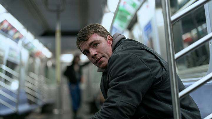 The Night Agent. Gabriel Basso as Peter Sutherland in episode 208 of The Night Agent. Cr. Christopher Saunders/Netflix © 2024