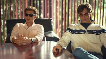 Monsters: The Lyle And Erik Menendez Story. (L to R) Cooper Koch as Erik Menendez, Nicholas Chavez as Lyle Menendez in episode 202 of Monsters: The Lyle And Erik Menendez Story. Cr. Miles Crist/Netflix © 2024