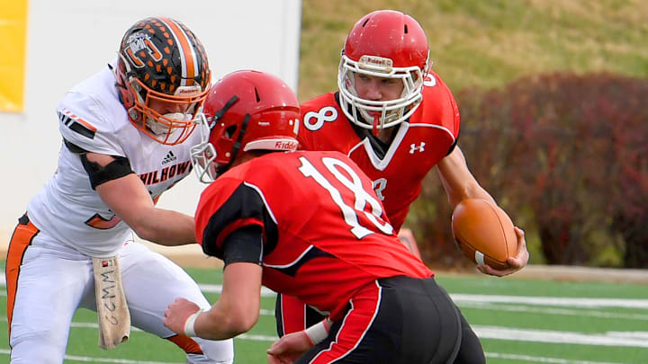 Riverheads' runs the ball during the VHSL Class 1 championship game. Riverheads' runs the ball during the VHSL Class 1 championship game.