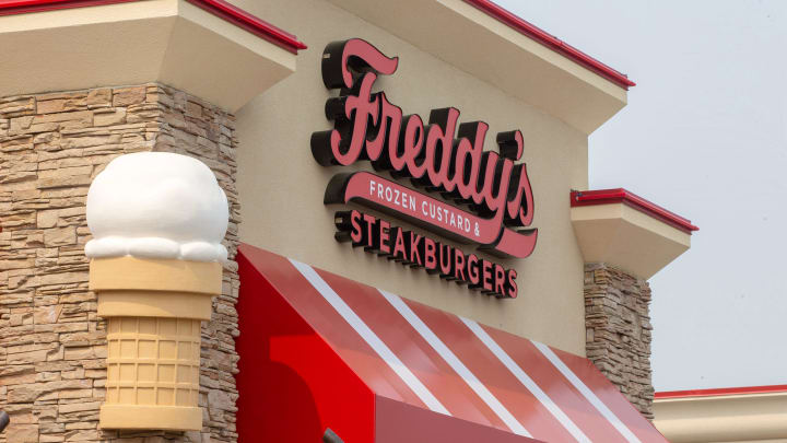 Exterior of Freddy's Frozen Custard & Steakburgers, its first location at the Jersey Shore, in Toms River, NJ Thursday June 8, 2023.