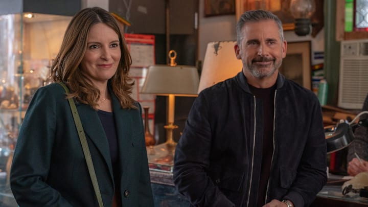 (L to R) Tina Fey as Kate and Steve Carell as Nick in Episode 105 of The Four Seasons