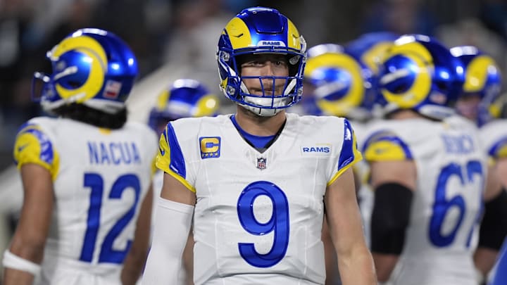 Rams quarterback Matthew Stafford has been front and center since being traded from the Lions.