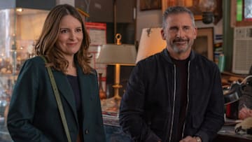 THE FOUR SEASONS. (L to R) Tina Fey as Kate and Steve Carell as Nick in Episode 105 of The Four Seasons. Cr. Jon Pack/Netflix © 2024