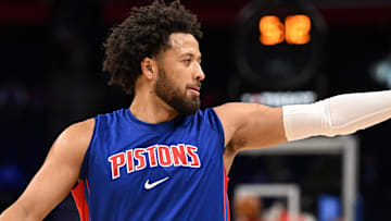 Oct 16, 2025; Detroit, Michigan, USA;  Detroit Pistons guard Cade Cunningham (2): Lon Horwedel-Imagn Images