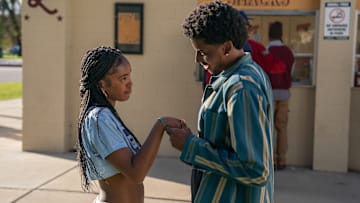 (L to R) Lovie Simone as Keisha Clark and Michael Cooper Jr. as Justin Edwards in Episode 102 of Forever