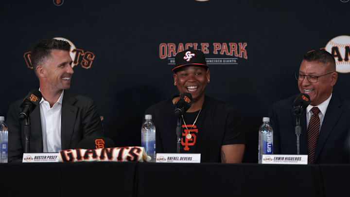 San Francisco Giants Introduce Rafael Devers