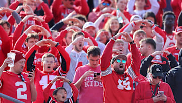Ohio State Buckeyes fans before the game against the Nebraska Cornhuskers at Ohio Stadium.