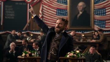 Death By Lightning. Shea Whigham as Roscoe Conkling in episode 101 of Death By Lightning. Cr. Larry Horricks/Netflix © 2024