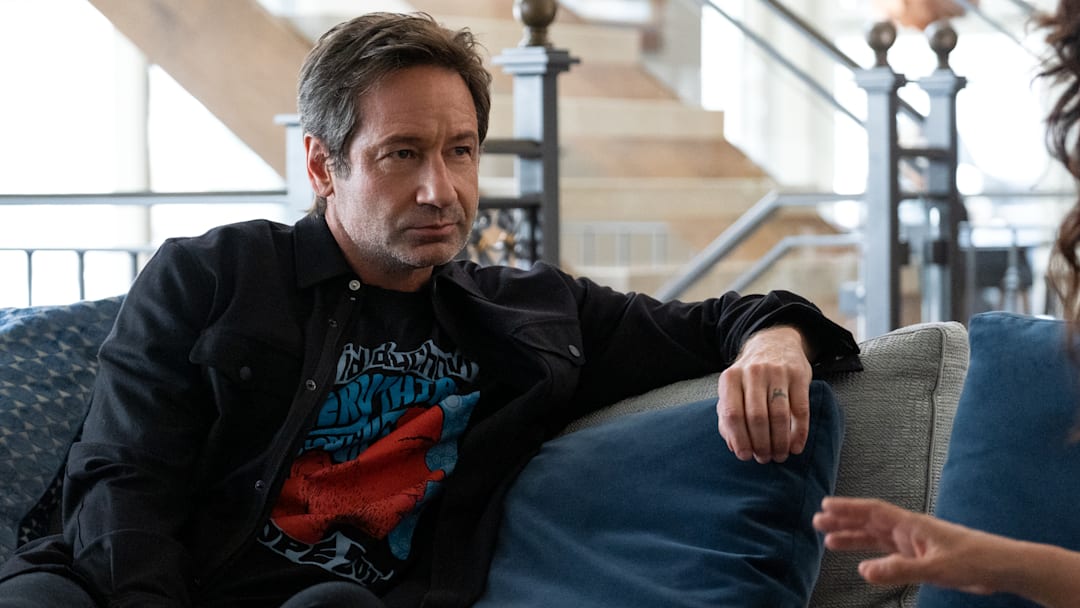 THE CHAIR (L to R) DAVID DUCHOVNY in episode 105 of THE CHAIR Cr. ELIZA MORSE/NETFLIX © 2021