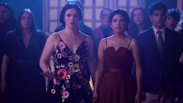 (L to R) Ellie O’Brien as Grace, Nikki Rodriguez as Jackie in episode 205 of My Life with the Walter Boys