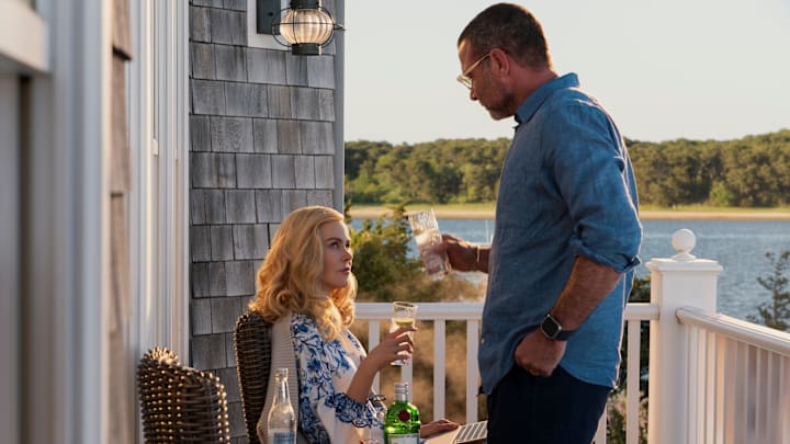 The Perfect Couple. (L to R) Nicole Kidman as Greer Winbury, Liev Schreiber as Tag Winbury in episode 102 of The Perfect Couple. Cr. Seacia Pavao/Netflix © 2024