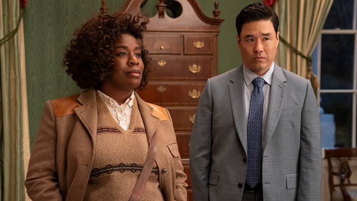 The Residence. (L to R) Uzo Aduba as Cordelia Cupp, Randall Park as Edwin Park in episode 101 of The Residence