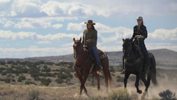 RANSOM CANYON. (L to R) Minka Kelly as Quinn and Lauren Glazier as Angie O’Grady in Episode 103 of Ransom Canyon